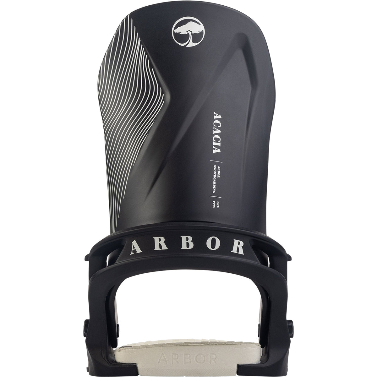 ARBOR Acacia Snowboardbindung 2025 Black Marshmellow