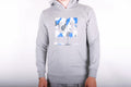 DC Girly Hoodie Logo Grey/White/Blue