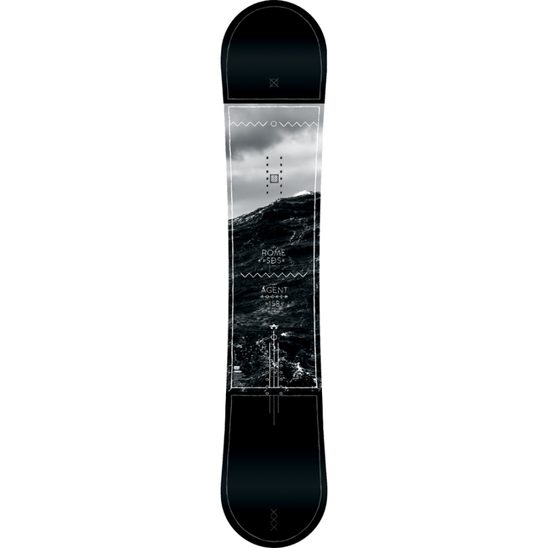 Rome Snowboard Agent Rocker Midwide 158