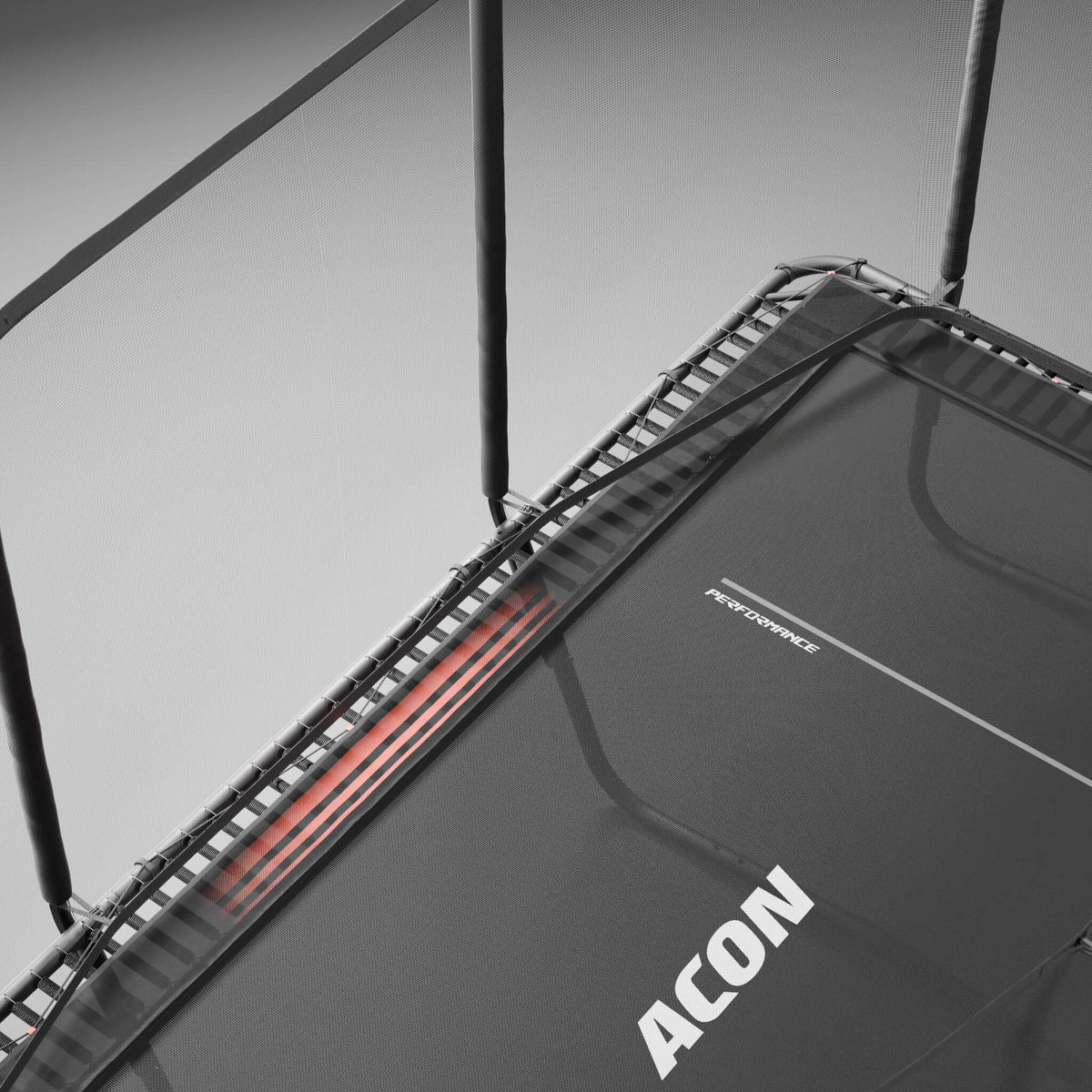 Acon 16 HD PRO Performance Rechteckiges Trampolin mit Netz und Leiter