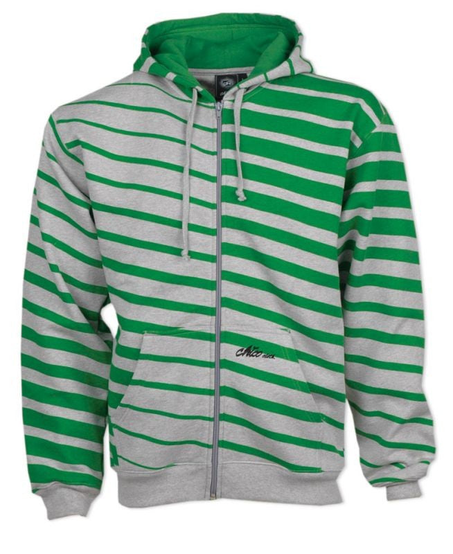 Chico Hooded Zipper Confused Zebra green