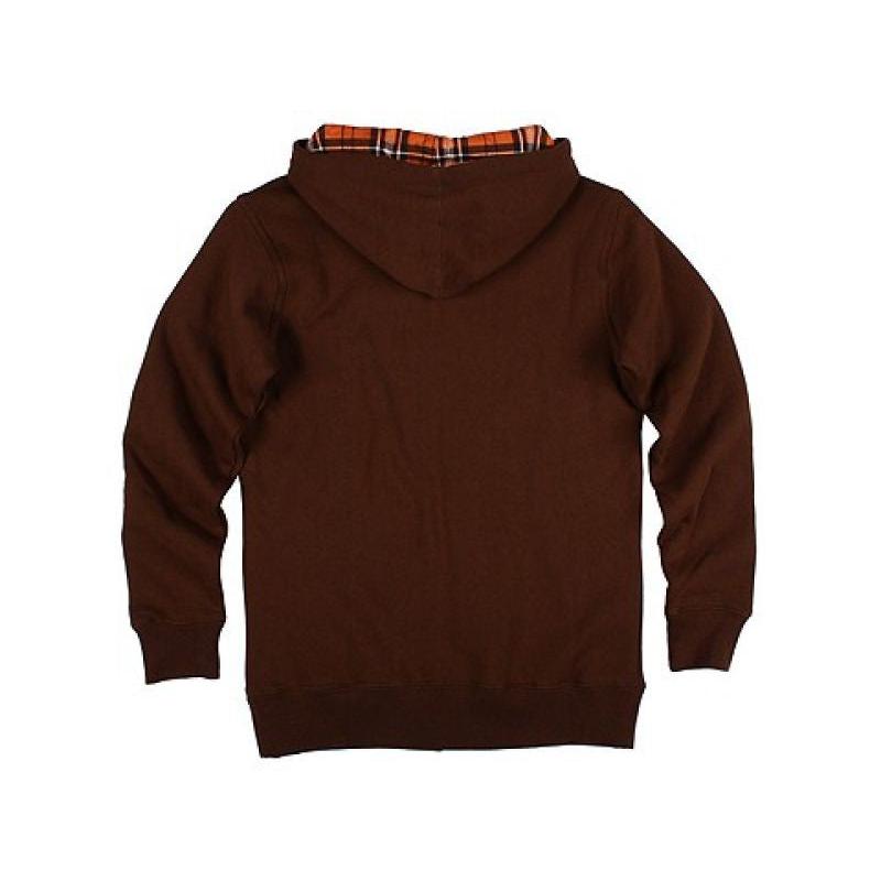 Emerica Zip-Hooded Flying the Flannel chocolate