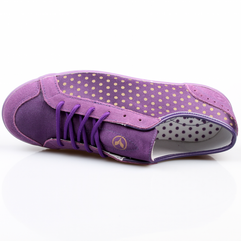 Kustom Schuhe Gemma violett / gold *Ladys*