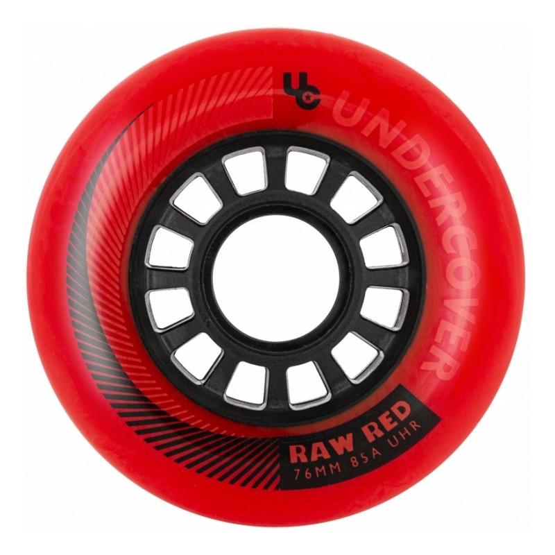 Undercover Wheels Raw Red 76mm 85A 4-Pack