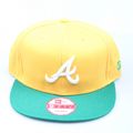 New Era Cap 9-Fifty Snapback Cotton Block Atlanta yellow/kelly