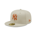 New Era Cap 59-Fifty New York Yankees League Essential Stone Grey/Orange