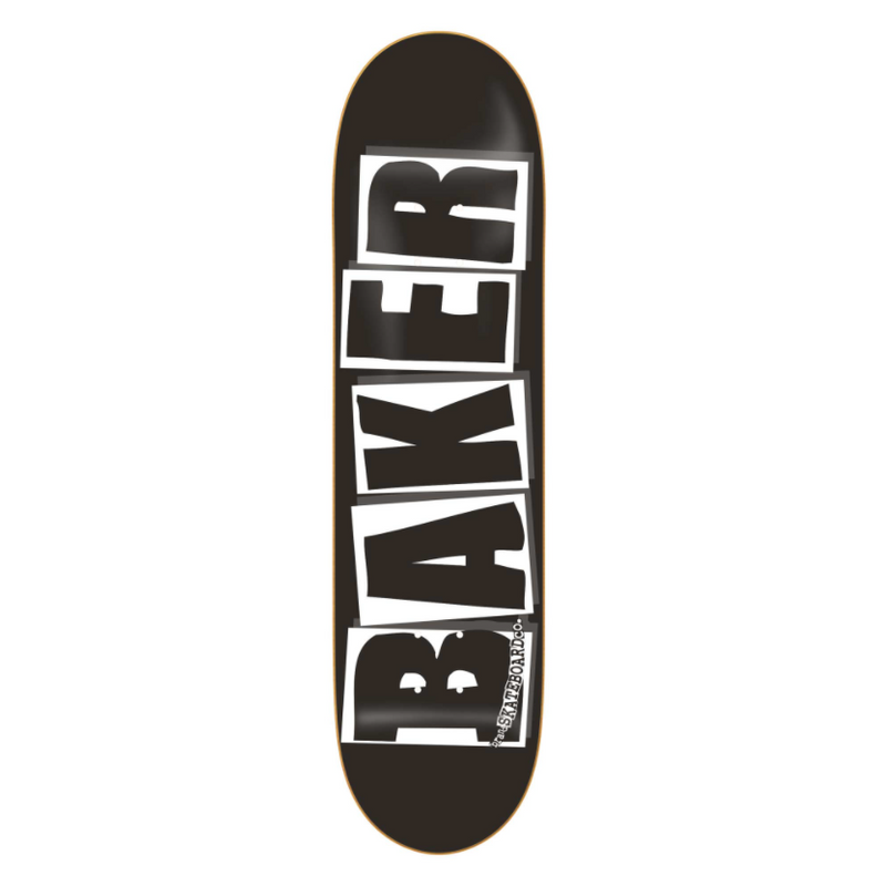 Baker Skateboard Deck Brand Logo Black/White 8.0''