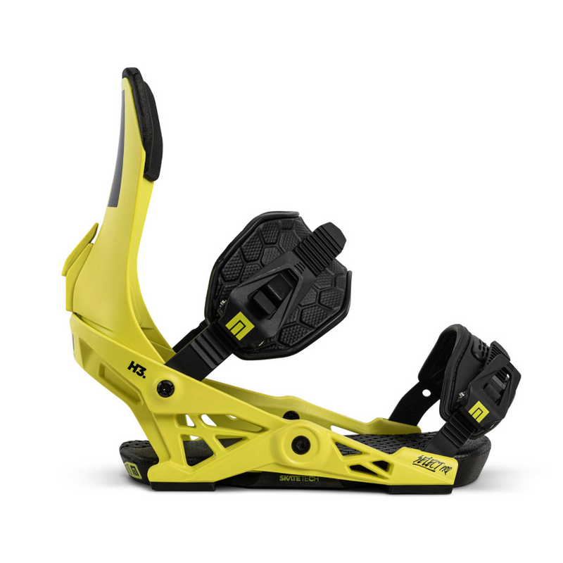 Now Snowboard Bindung Select Pro safety yellow