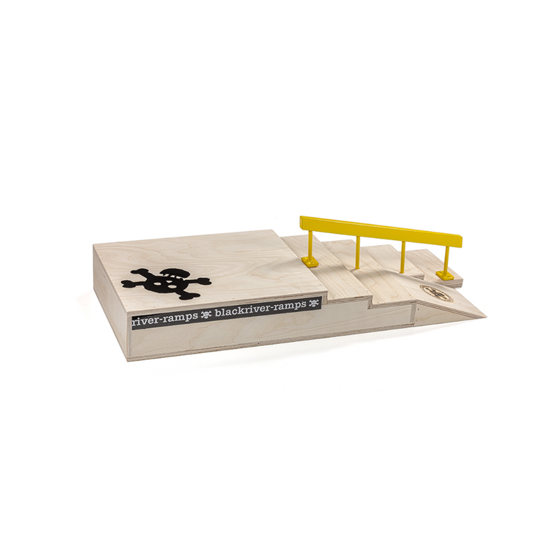 Blackriver Fingerboard Stairset yellow Square Rail