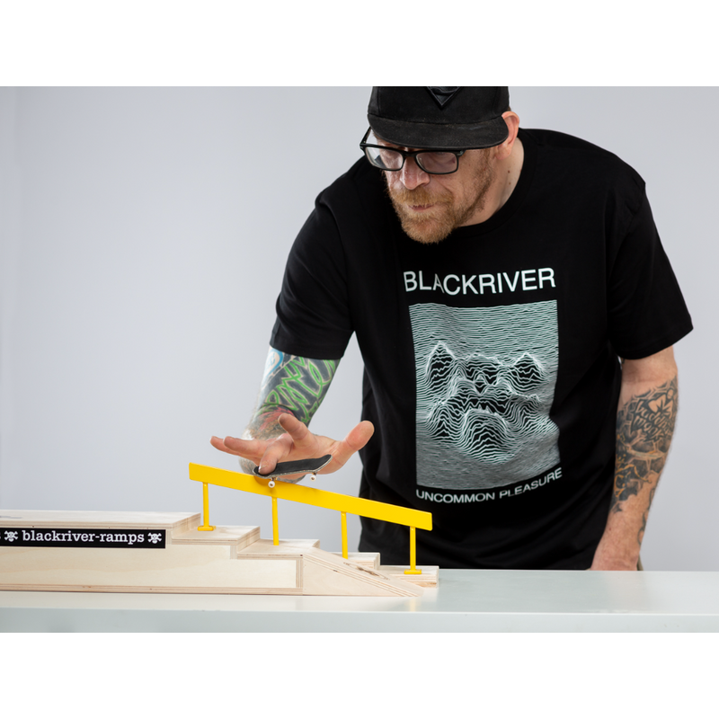Blackriver Fingerboard Stairset yellow Square Rail