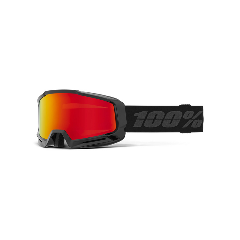 100% Snow Goggle Okan HiPER Essential Black / Red ML Mirror