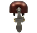 Crane Bell Co. E-Ne Fahrradklingel mit Clamp Band Mount - Brown