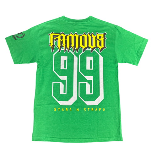 Famous T-Shirt 99 Backprint Logo green
