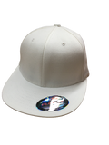 FlexFit Flat Cap Blank White