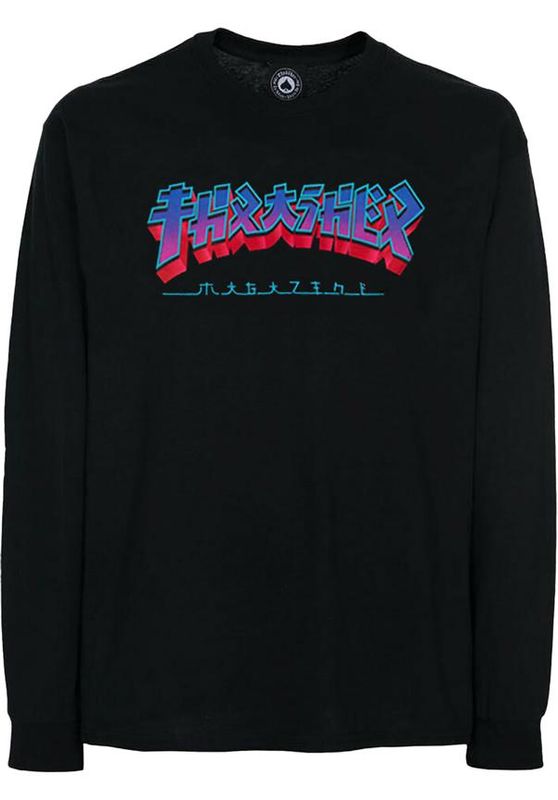 Thrasher Sweatshirt Godzilla Burst Crewneck black