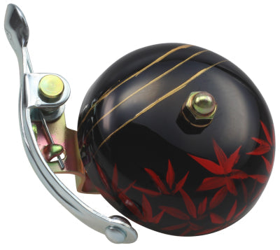 Crane Bell Co. Handbemalte Suzu Fahrradklingel mit Steel Band Mount - Kaede