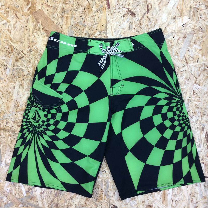 Volcom Dingo Checkburst Mod 22 Boardshorts green