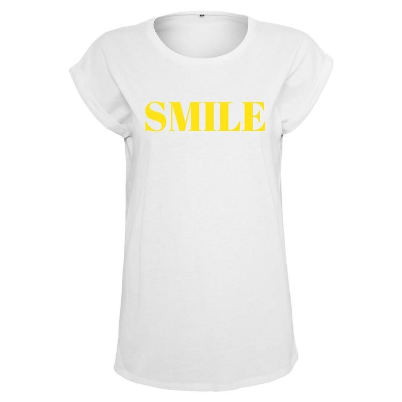 Mister Tee Ladies T-Shirt Smile white