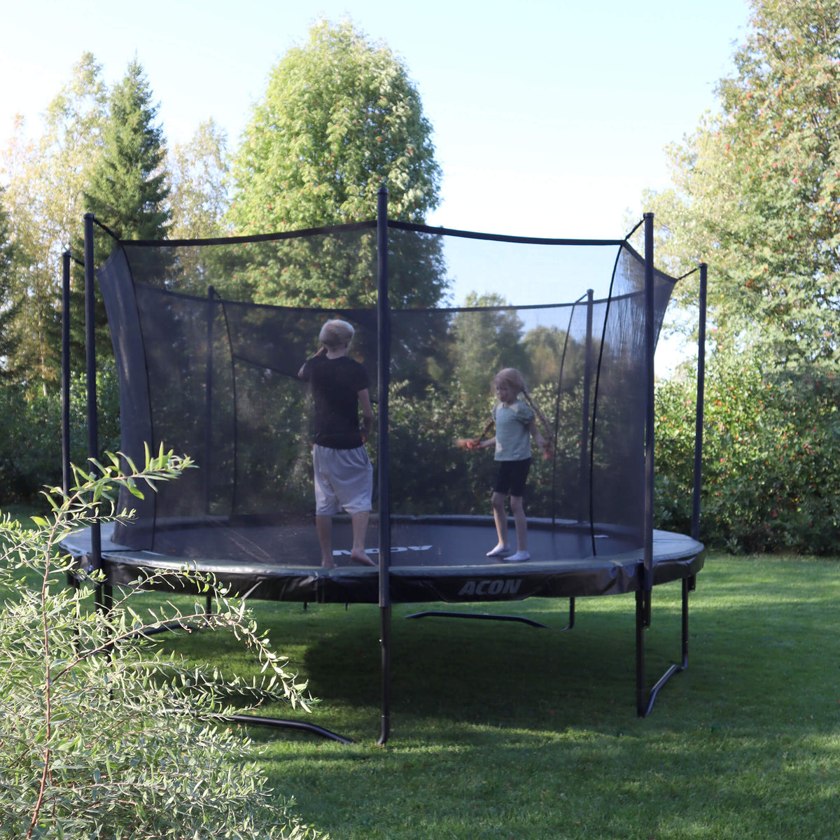 Acon Air 4,6 m Rundes Trampolin mit Sicherheitsnetz und Leiter, GEN 2.0