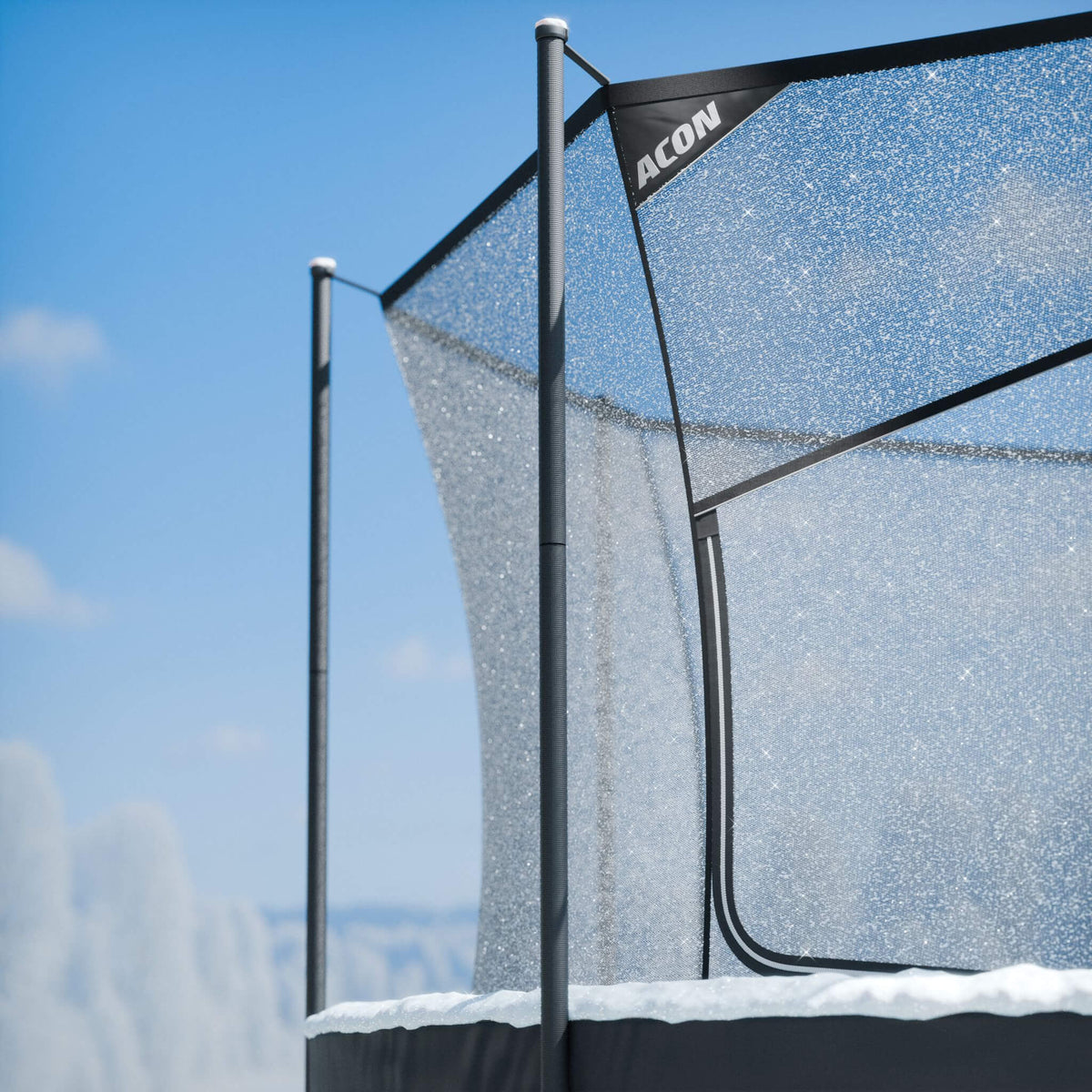 Acon Air 4,3 m Rundes Trampolin mit Sicherheitsnetz und Leiter, GEN 2.0