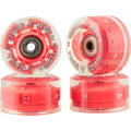 Clouds Urethane Wheels Nebula Light Up Clear/Red 58mm