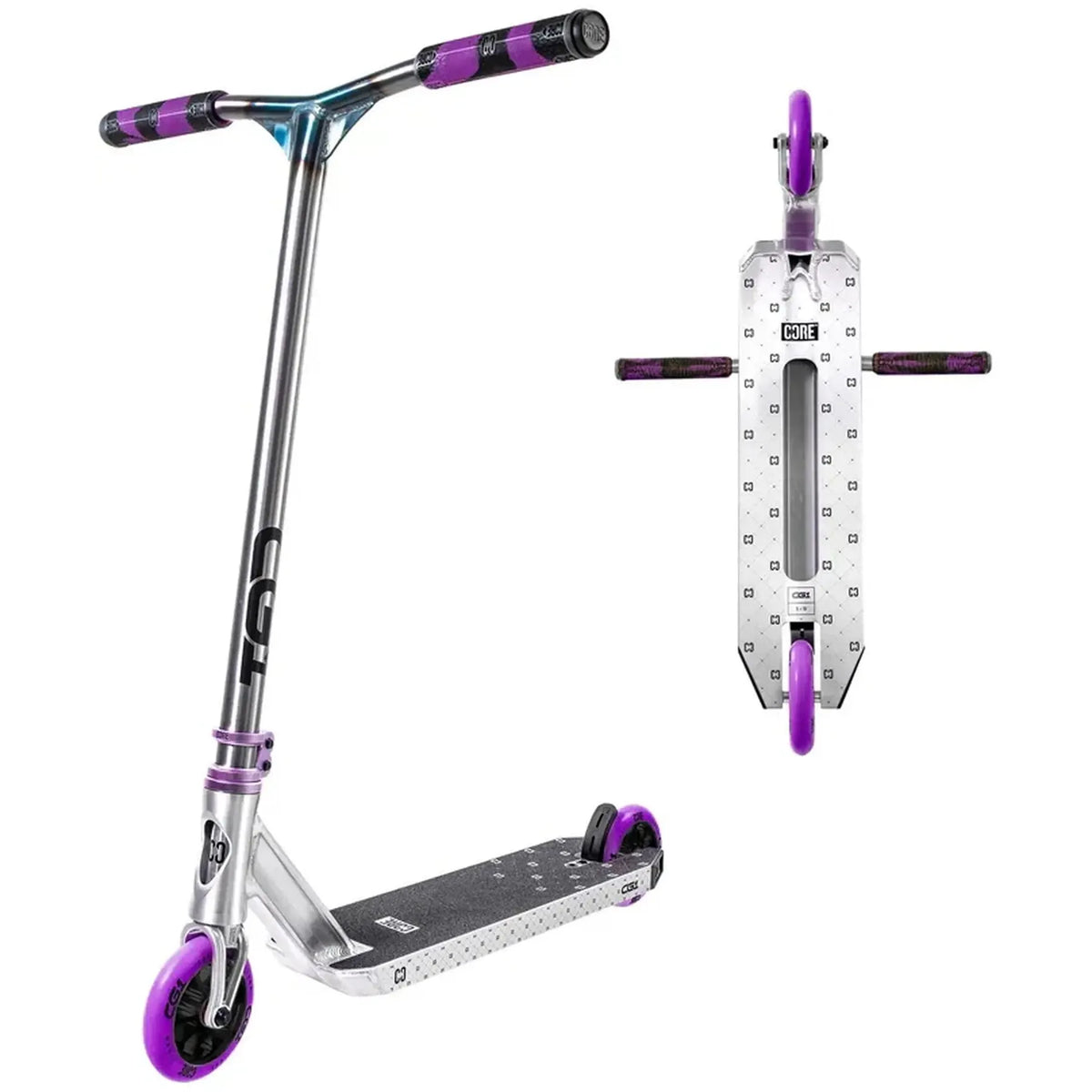 Core Complete Scooter CG1 chrome/purple