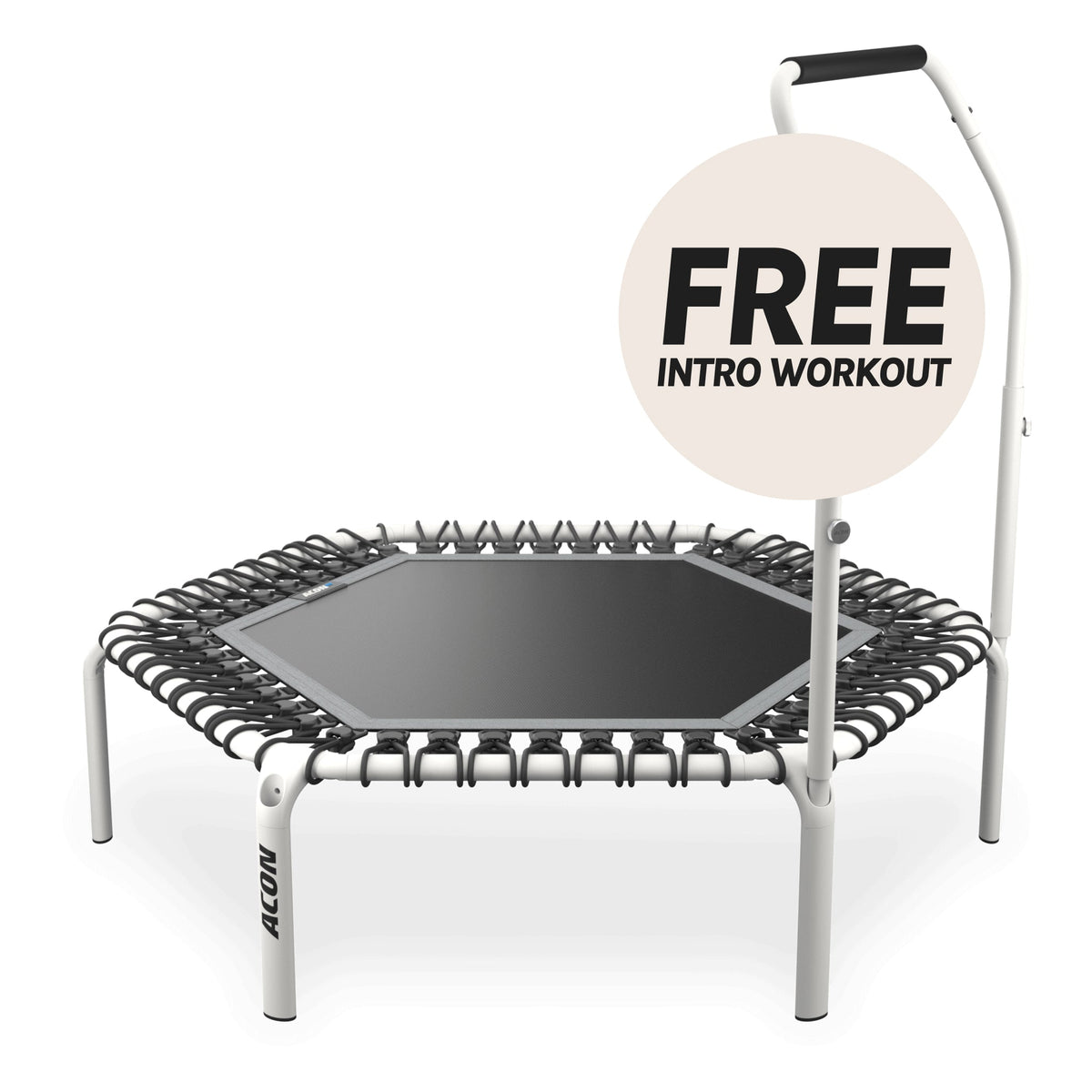ACON Fit 1,41 m sechseckiger Rebounder mit Aktiv-Haltestange