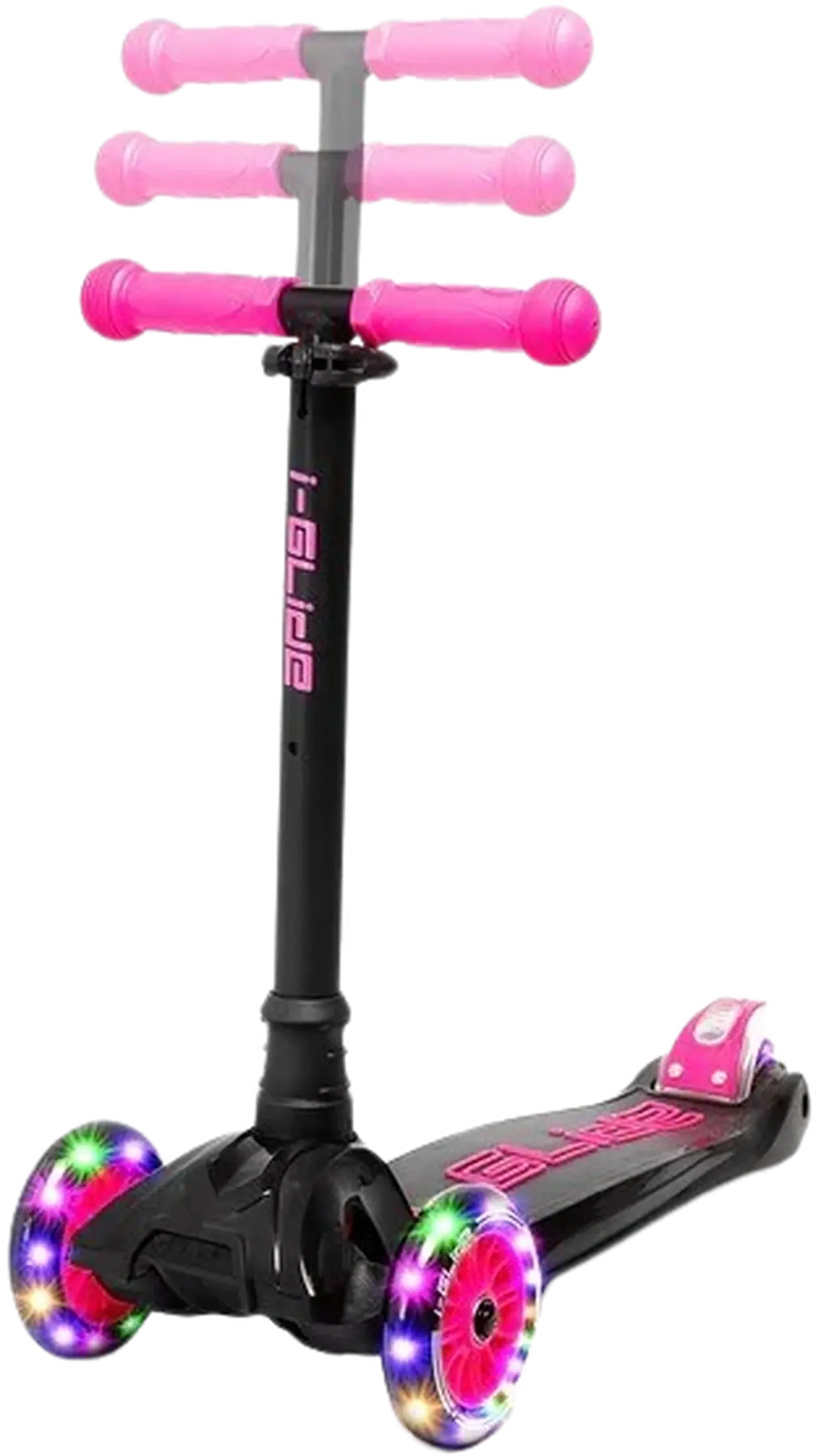 i-Glide Kinder Scooter 3 Rolle Black/Pink