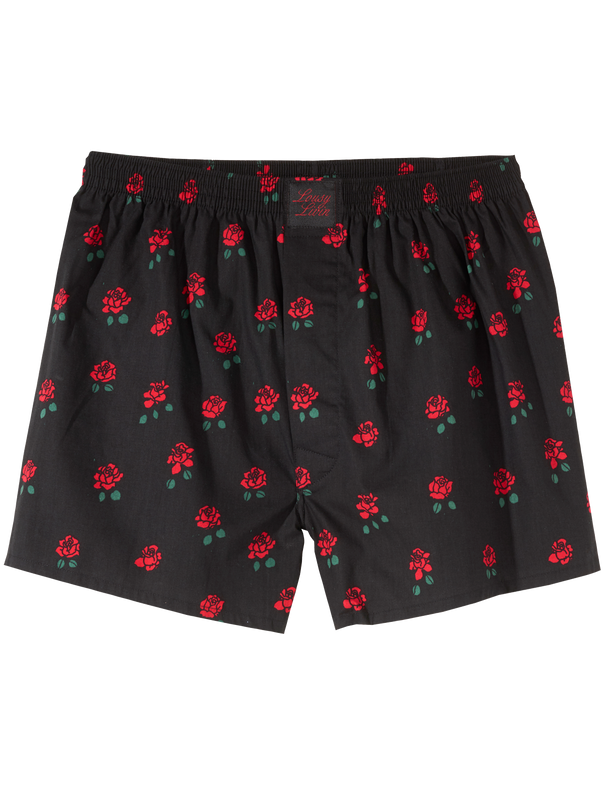 Lousy Livin Boxershorts Roses black