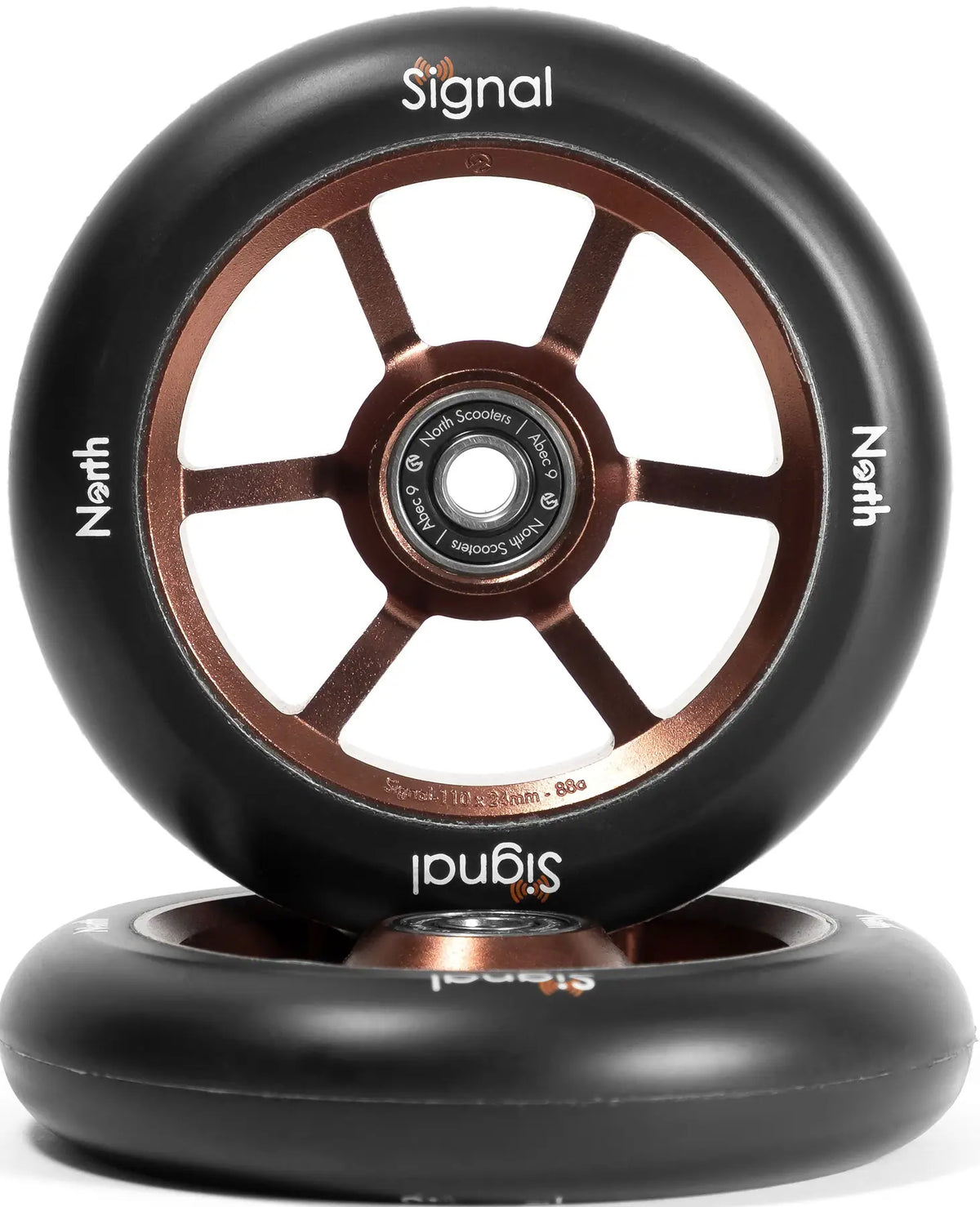 North Stunt Scooter Wheels Signal (2 Stk.) Rust/Black