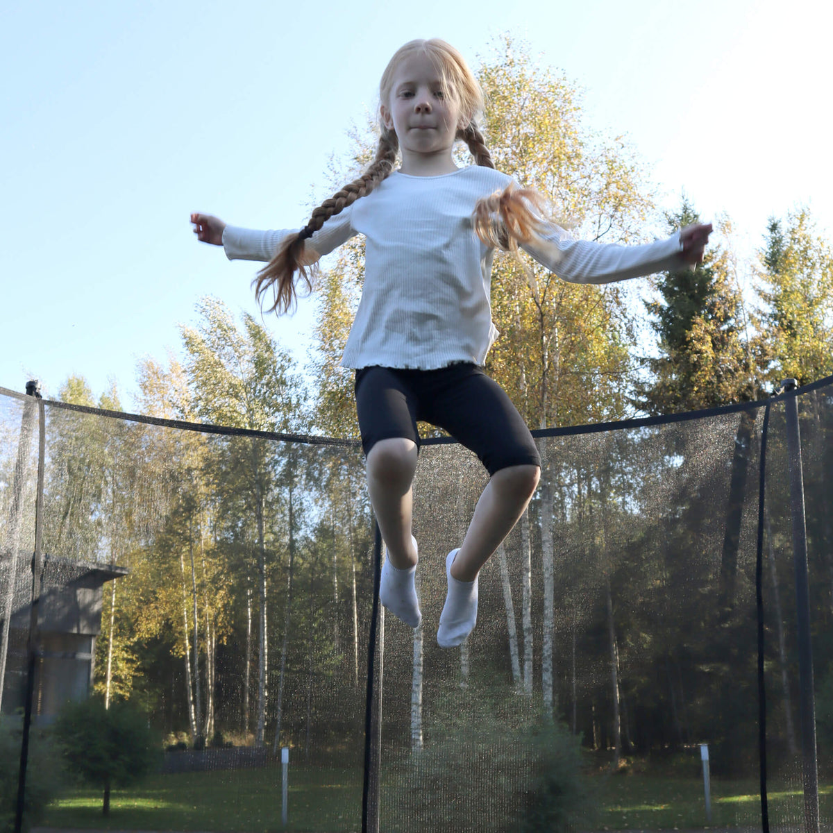 Acon Air 4,6 m Rundes Trampolin mit Sicherheitsnetz und Leiter, GEN 2.0