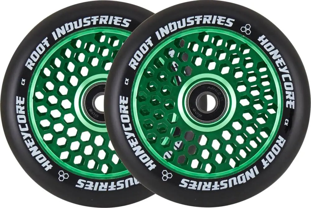Root Industries Honeycore Wheels 110mm black/green