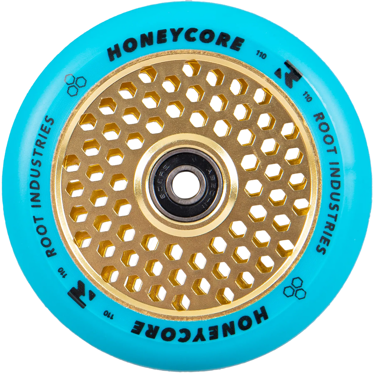 Root Industries Honeycore Wheels 110mm blue/yellow